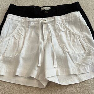Old Navy Cargo Shorts White and Black Relaxed Fit